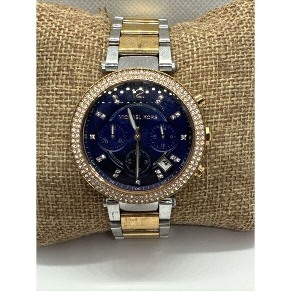 Michael Kors Parker MK6141 Women's Two-Tone Stainless Steel Analog Watch JNA639 - Picture 1 of 11